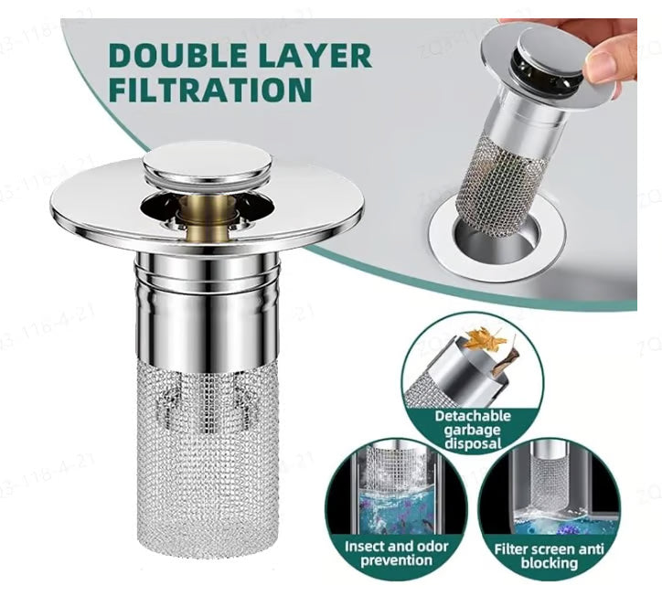 Universal Push Button Water Drain Stopper