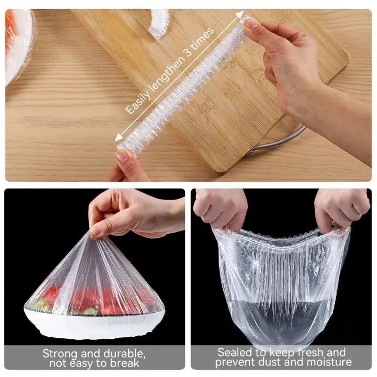 100 PCS Stretchable Food Storage Covers