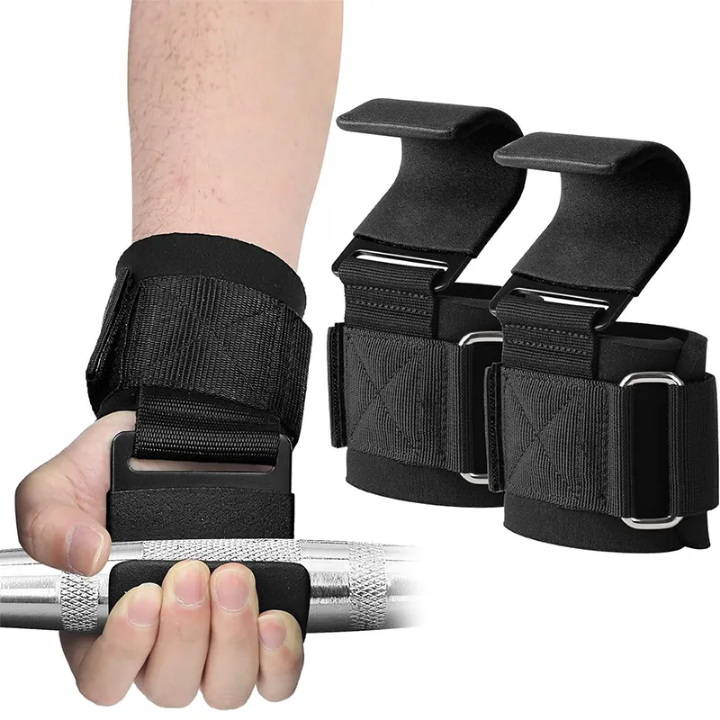 Adjustable Fitness Lifting Straps with Hooks