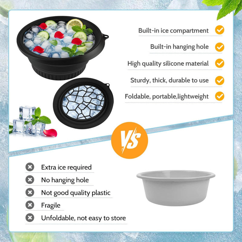 Compact Foldable Facial Ice Bowl