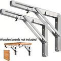 2-Piece Heavy-Duty Adjustable Folding Bracket (8 INCH)