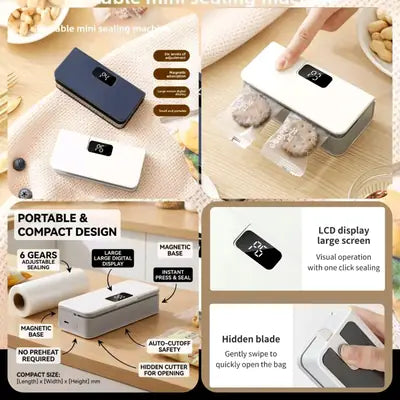 Rechargeable Digital Mini Bag Sealer