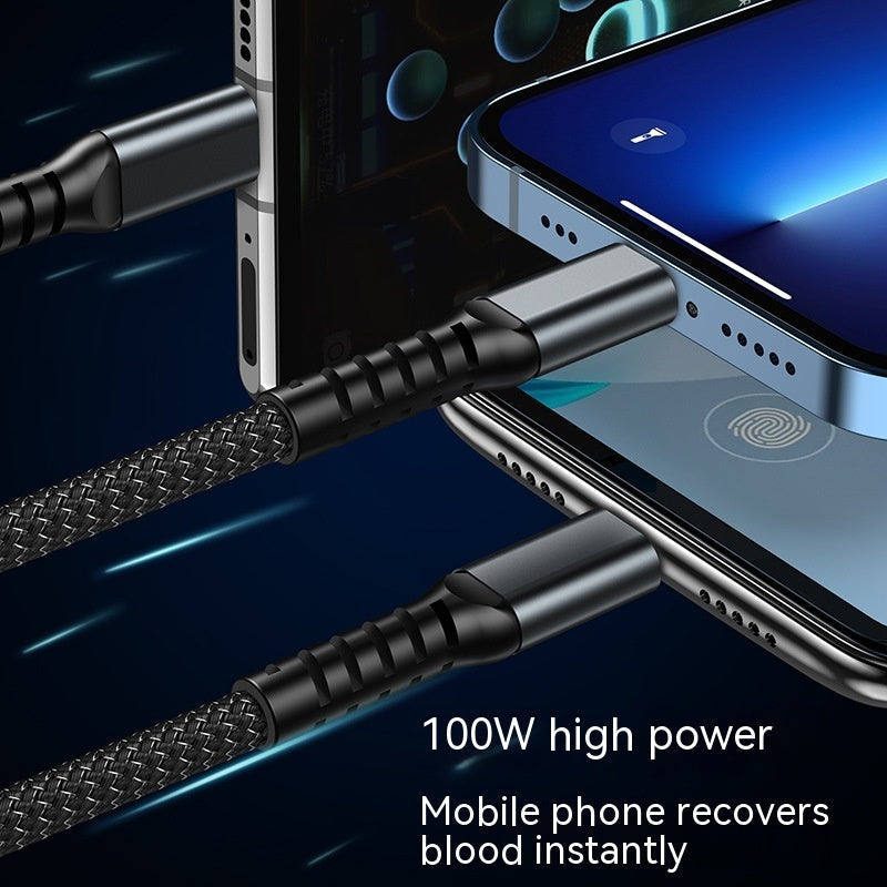 Transparent Super Fast Charging 3-in-1 Data Cable