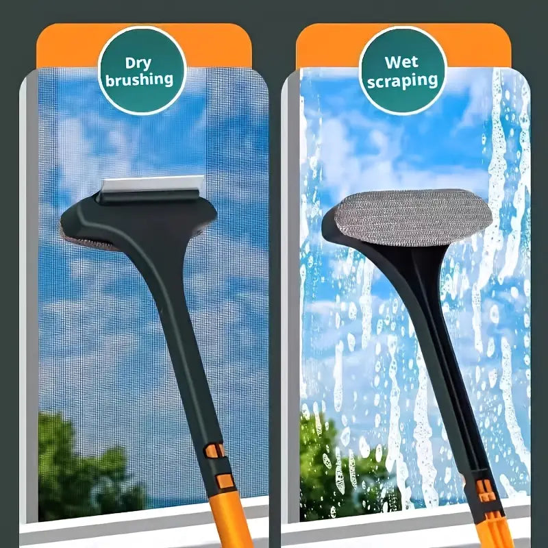 Window Net Cleaning Brush & Wiper