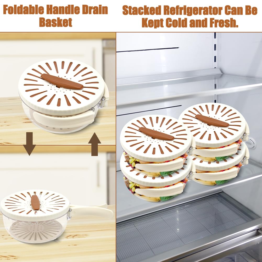 2 In 1 Vegetable Drainer And Strainer (Multi-Functional &amp; Easy To Use)