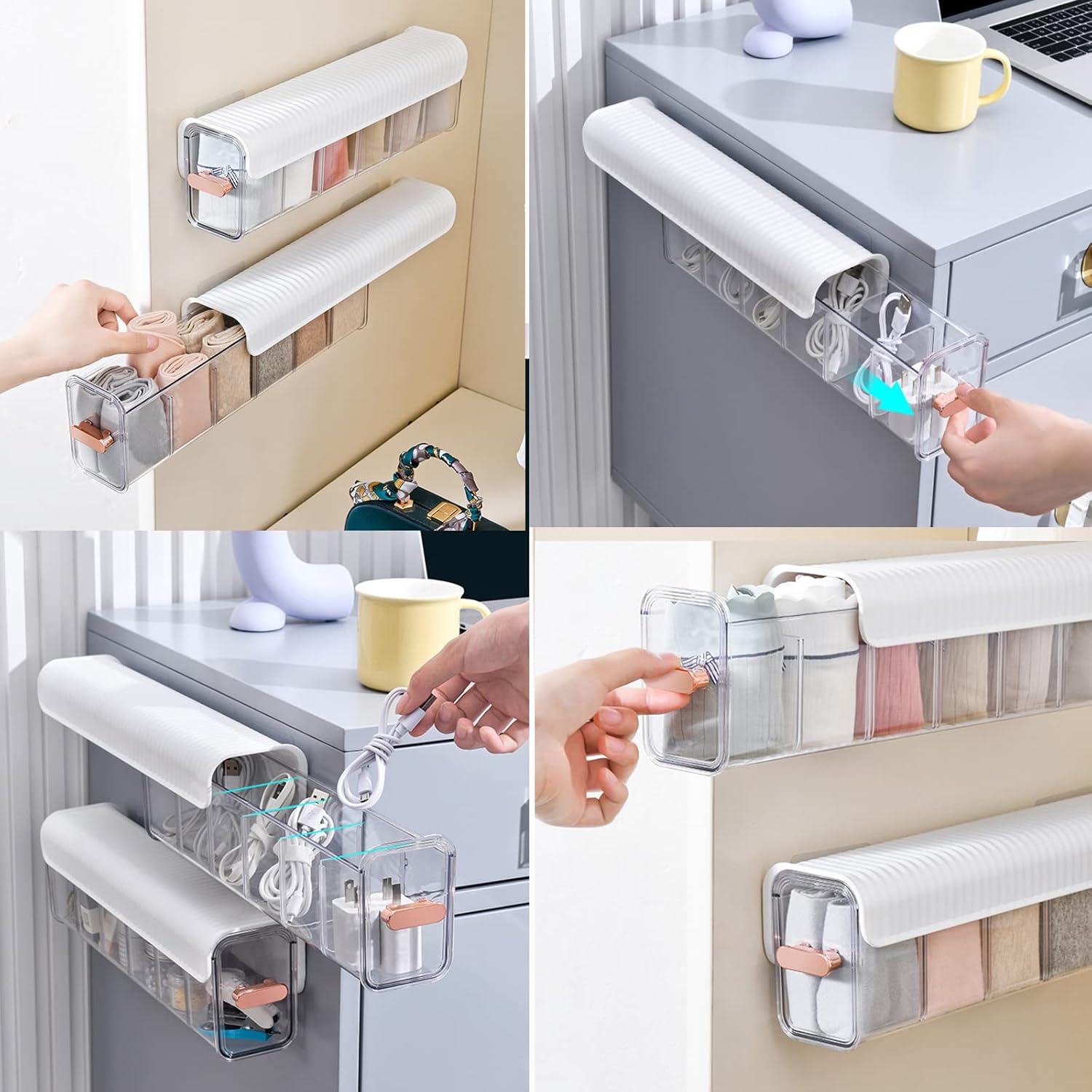Wall Mounted 6 Slot Storage Organizer