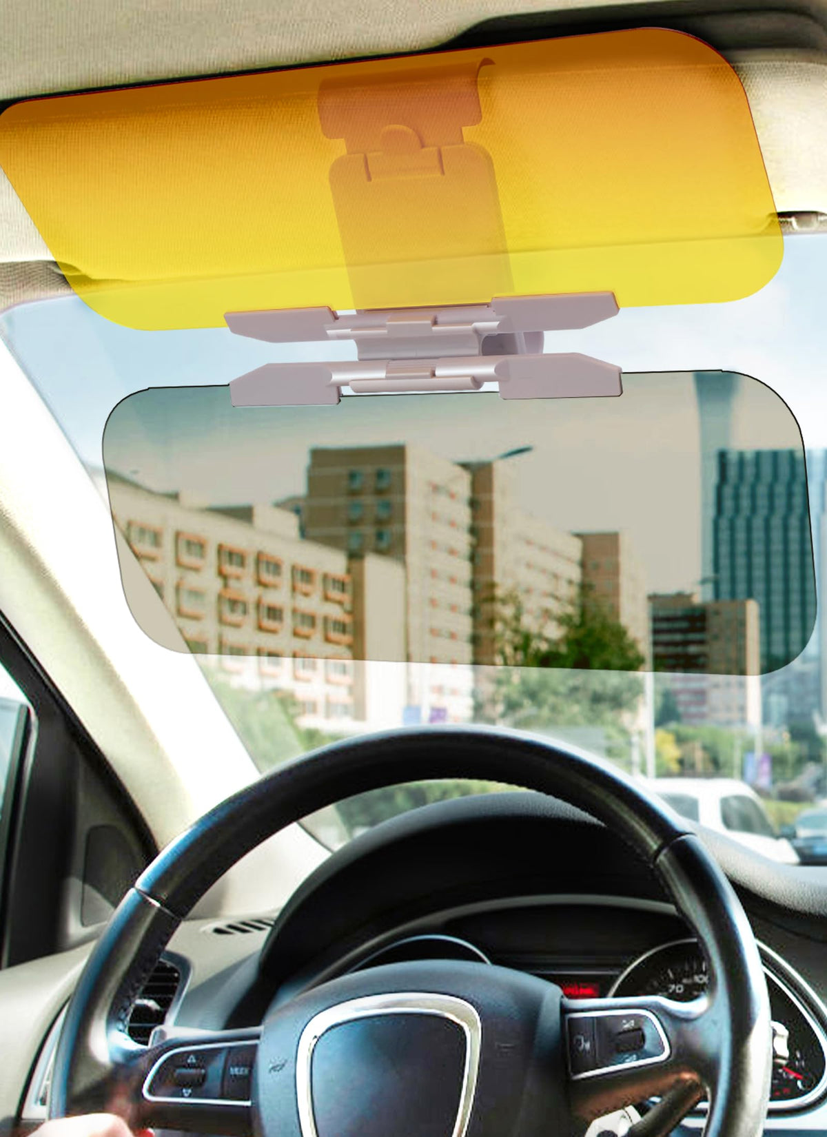2-in-1 Day & Night Driving Visor Shade