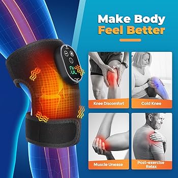 Rechargable Knee Massager & Heat Support Belt