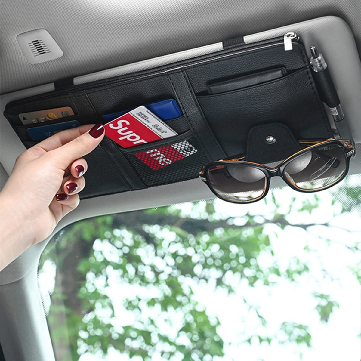Car Sun Vision Documents Holder