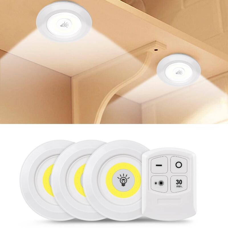 LED Lighting With Remote Control 3 Pcs