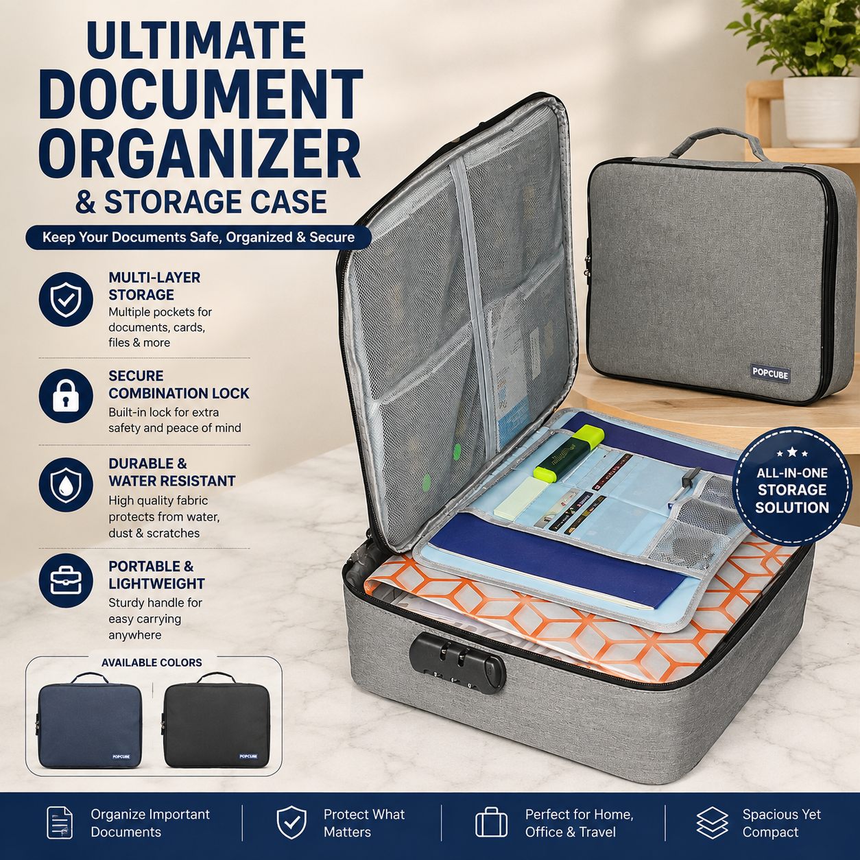 Ultimate Document Organizer & Storage Case