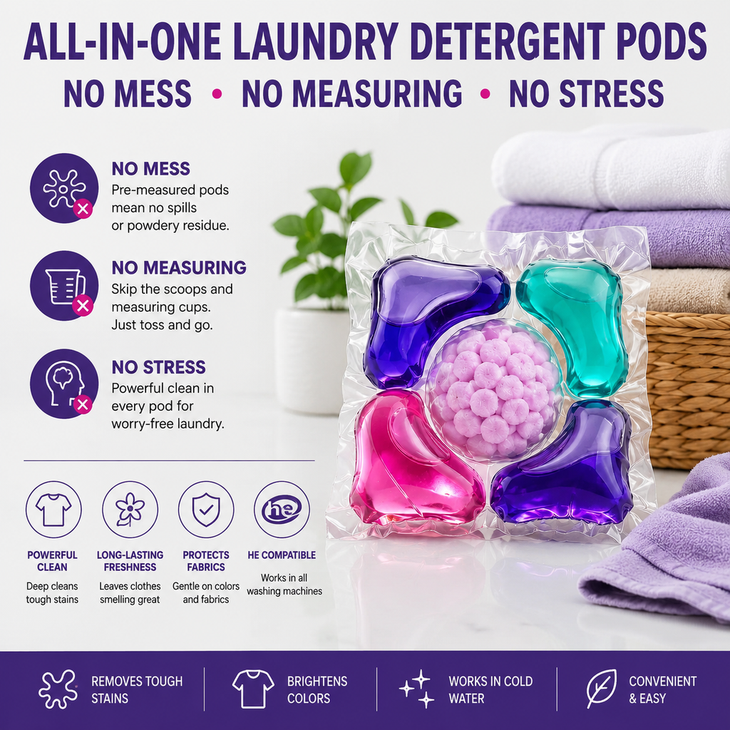 All-in-One Laundry Detergent Pods