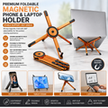 Premium Foldable Magnetic Phone & Laptop Holder
