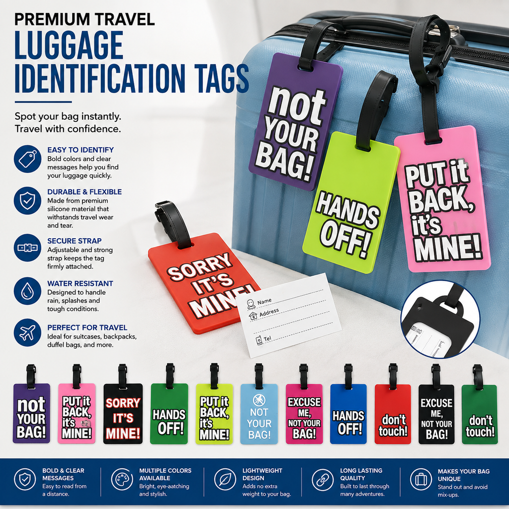 Premium Travel Luggage Identification Tags
