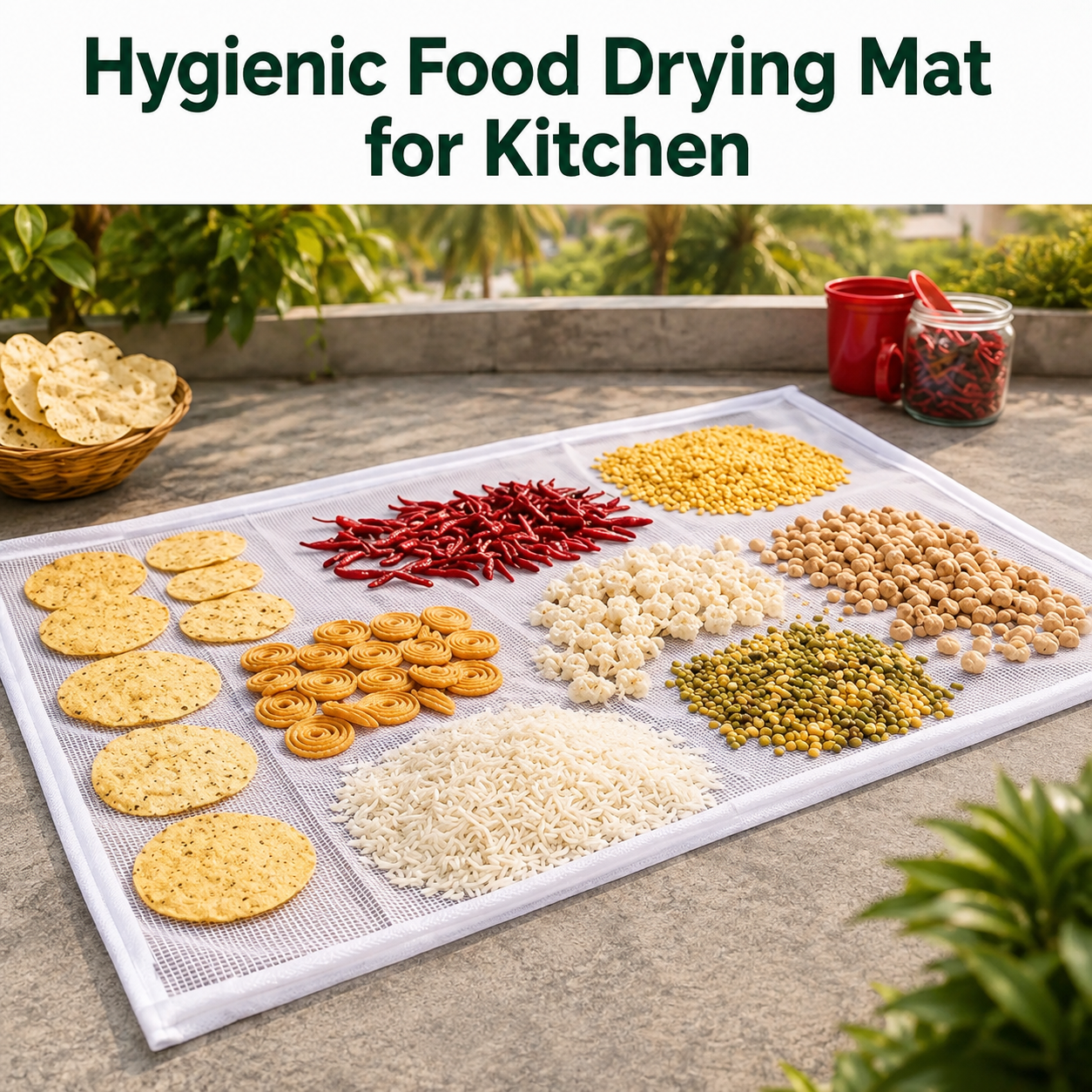 Hygienic Food Drying Mat for Kitchen