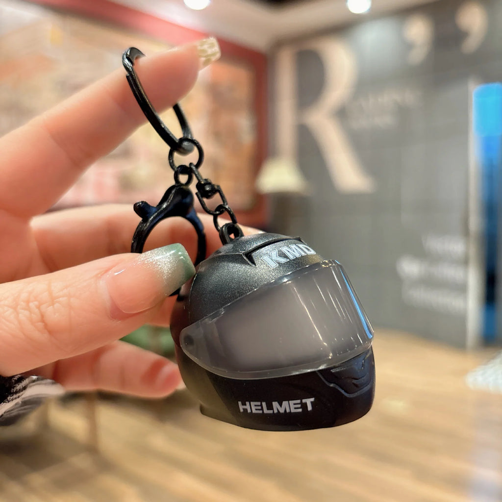 Mini LED Helmet Light Keychain