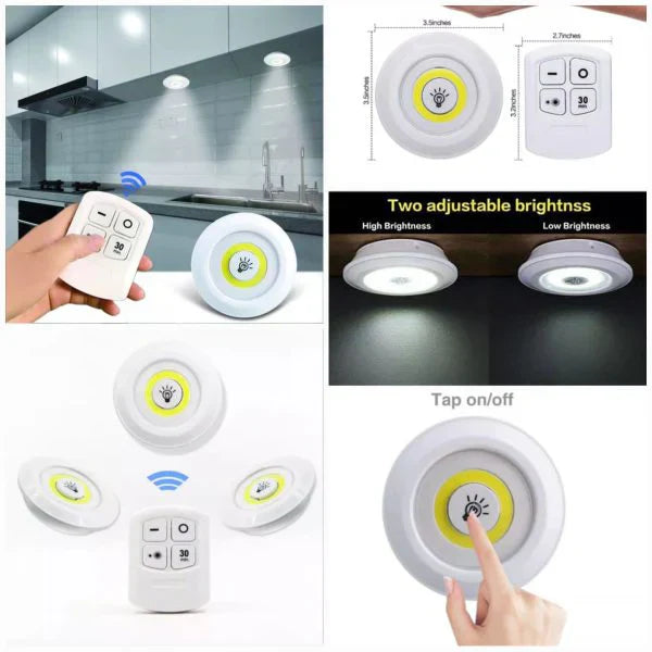 LED Lighting With Remote Control 3 Pcs