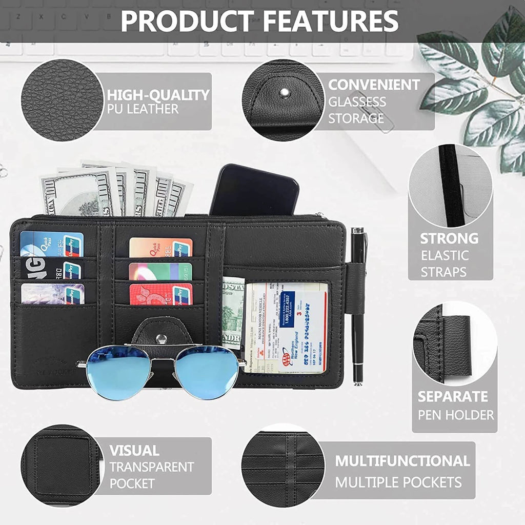 Car Sun Vision Documents Holder