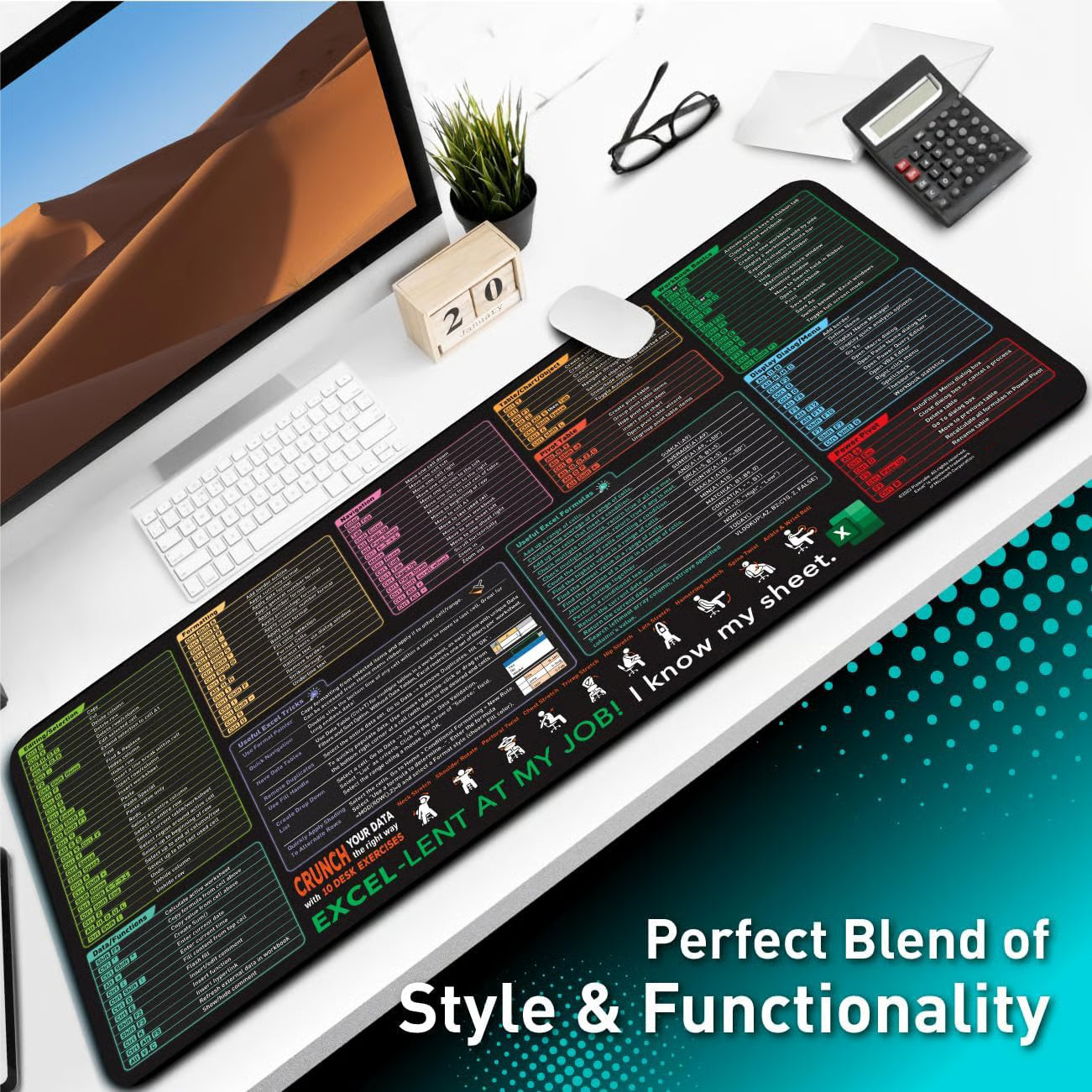 Shortcuts Mouse Pad for Excel Windows