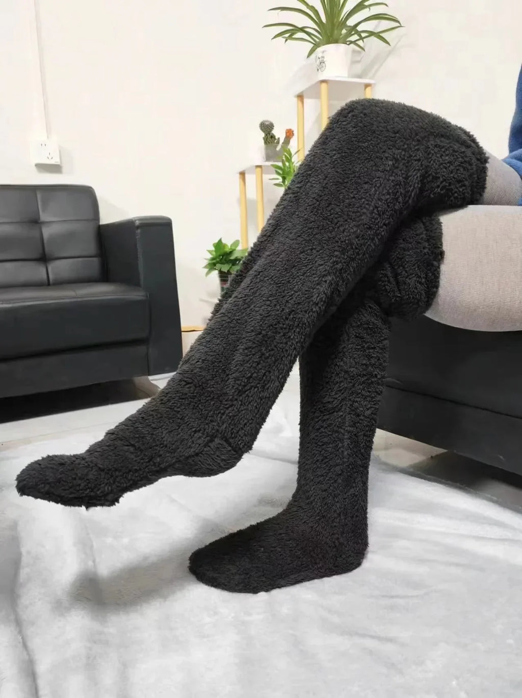 Winter Fleece Lined Over Knee Socks