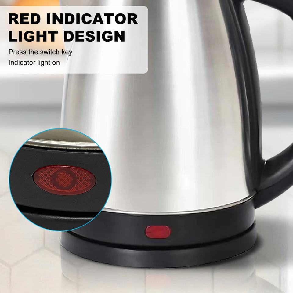 Electric Kettle Stainless Steel  (1 year Warranty)