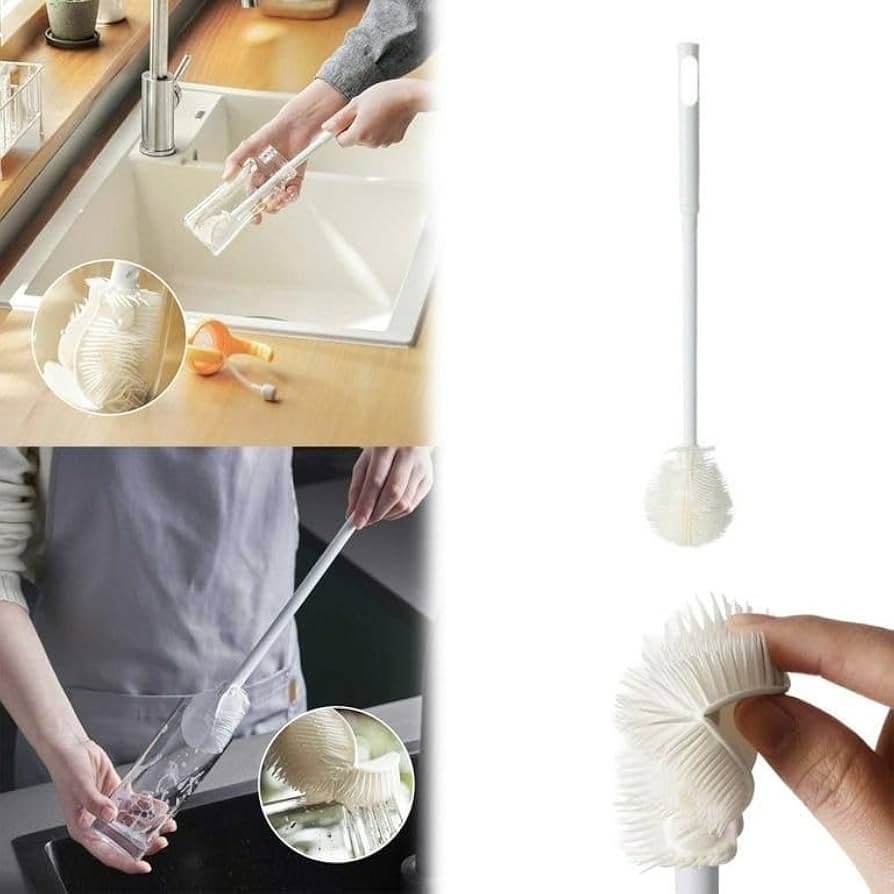 Silicone long Handle bottle cleaning Brush