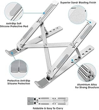 Portable Aluminium Laptop Stand
