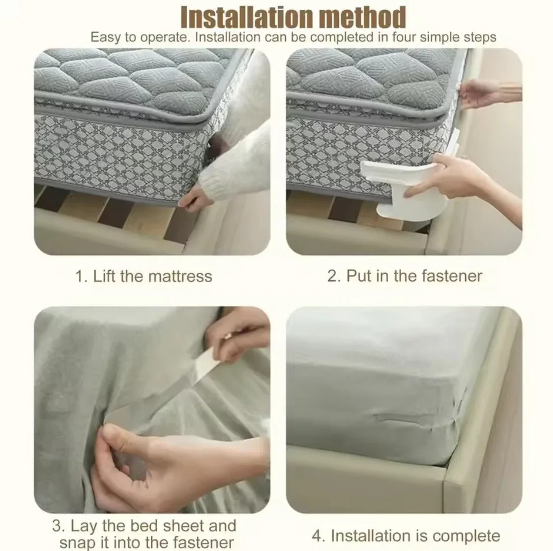 Heavy Duty Bed Sheet Gripper Straps