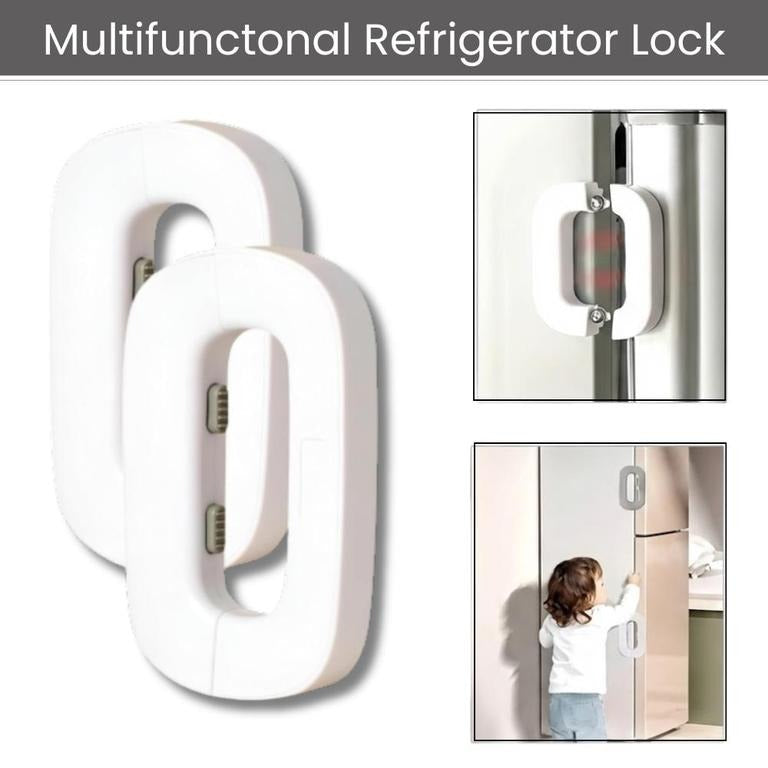 Multifunctional Refrigerator Door Lock
