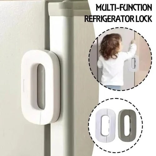 Multifunctional Refrigerator Door Lock