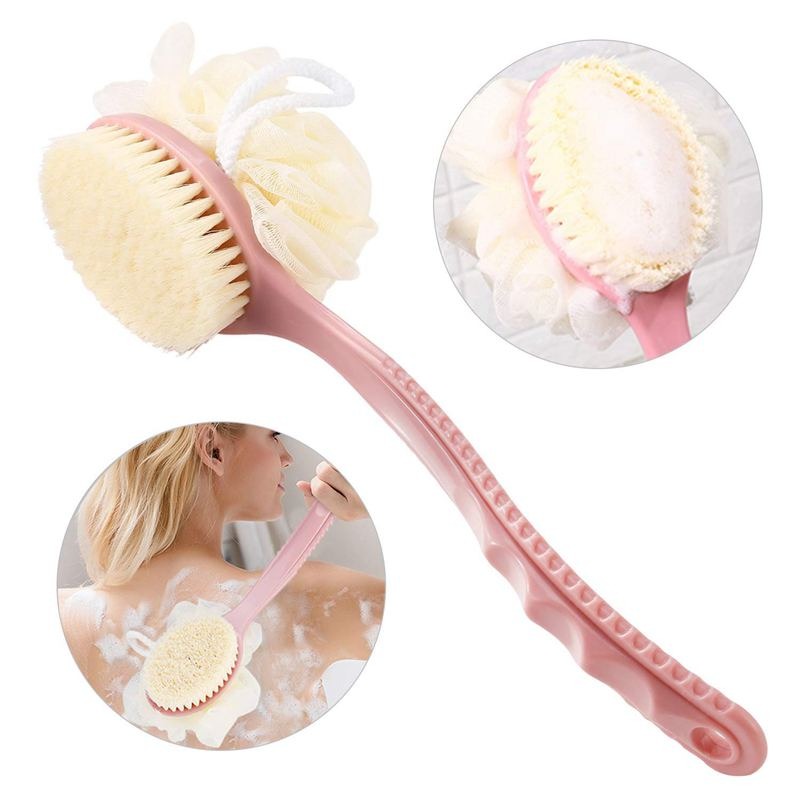 Body Brush With Curved Long Handle