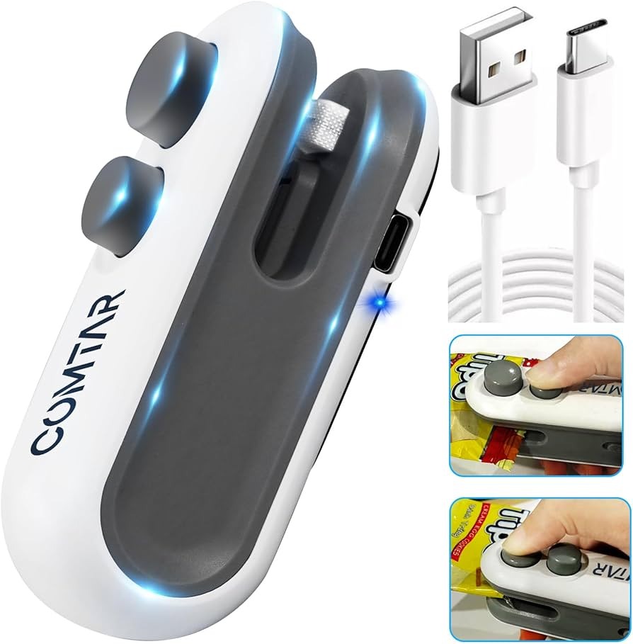 2-in-1 Rechargeable Bag Sealer & Cutter