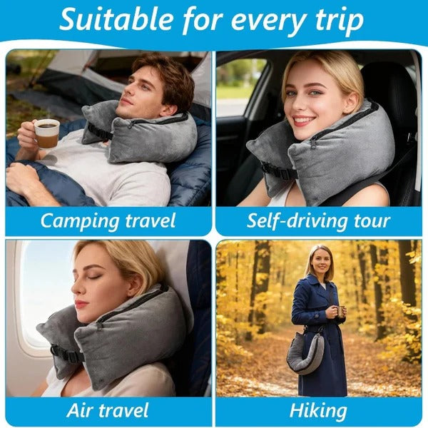 Travel Neck Pillow With Storage Space