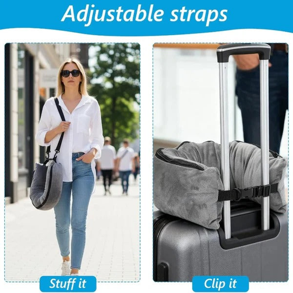 Travel Neck Pillow With Storage Space