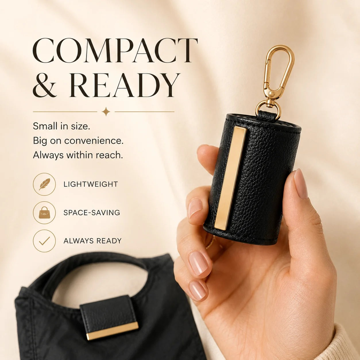 Portable Keychain Storage Bag