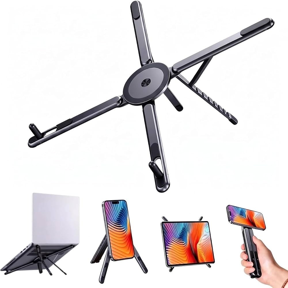 Premium Foldable Magnetic Phone & Laptop Holder