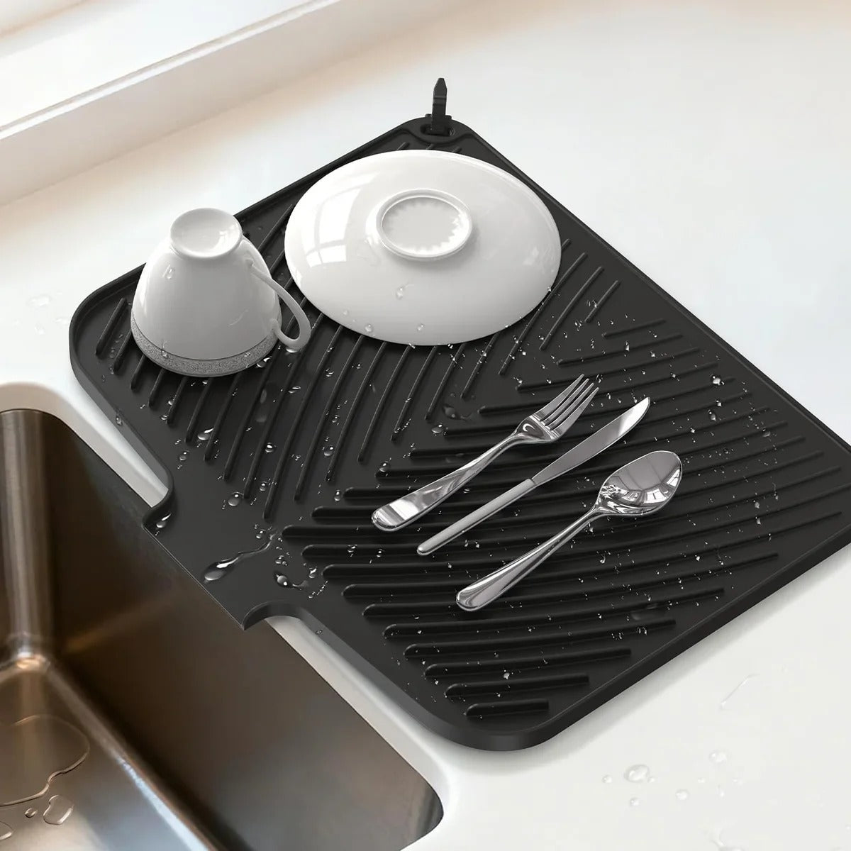 Kitchen Counter Dish Drying Mat