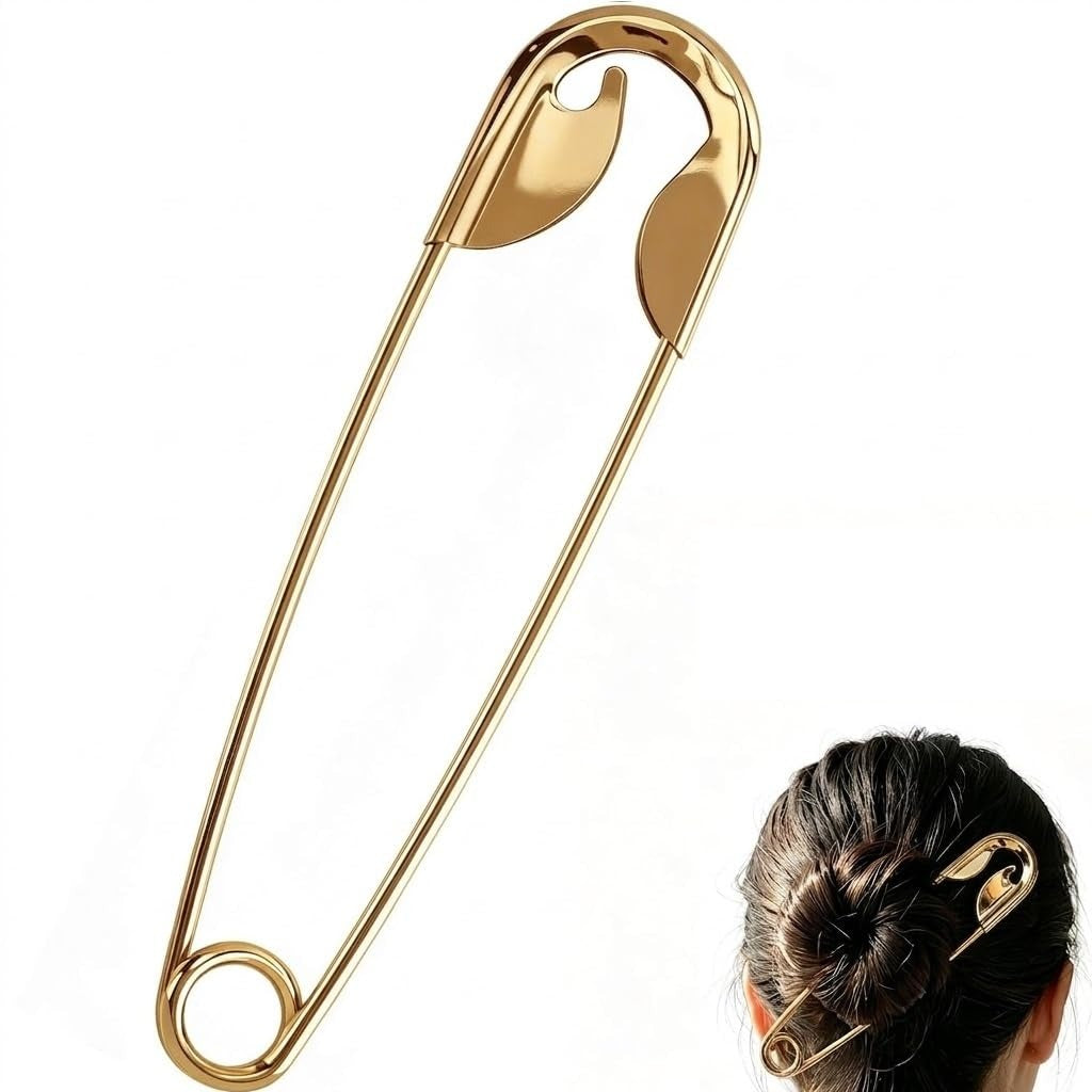 Safety Pin Hair Claw Clip