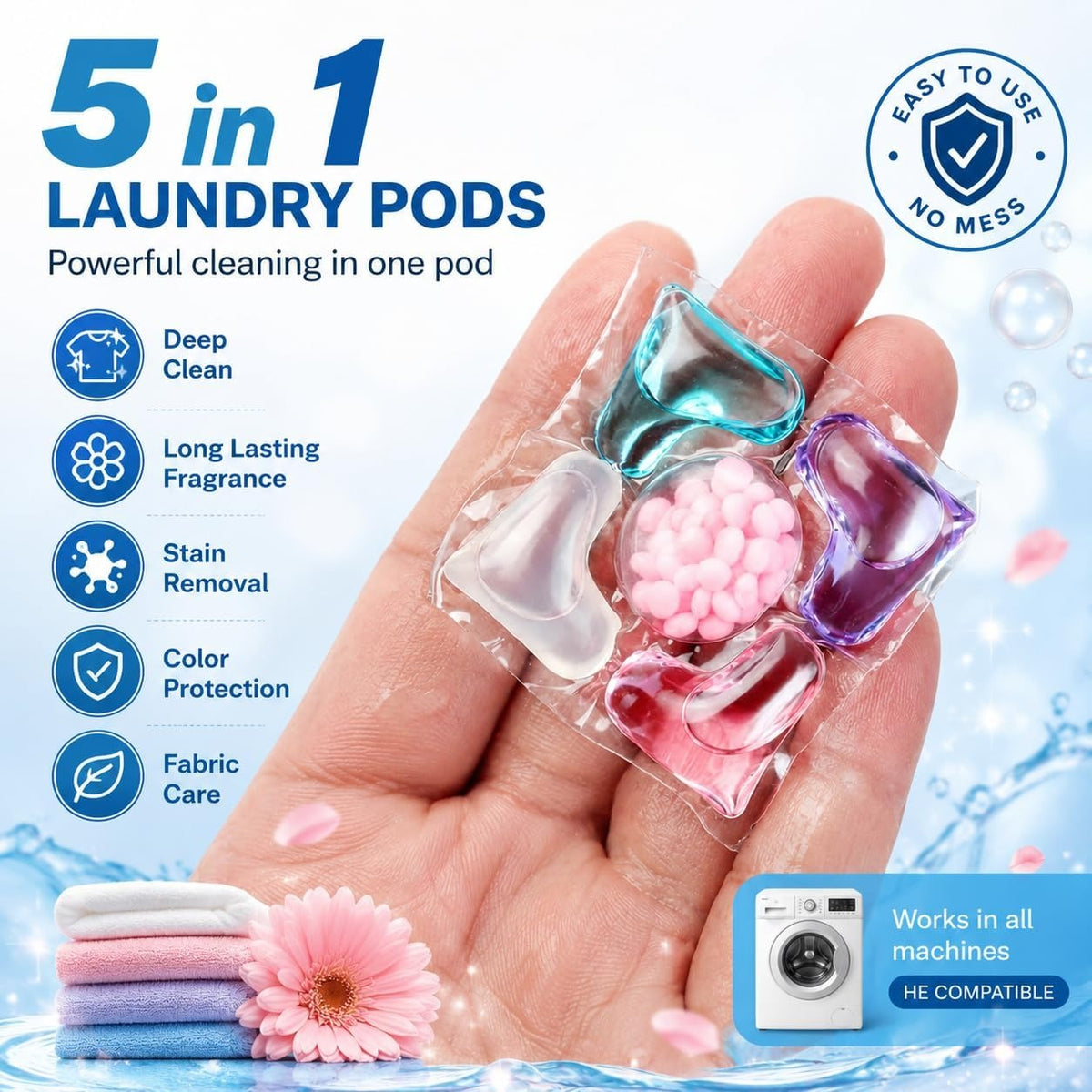 All-in-One Laundry Detergent Pods