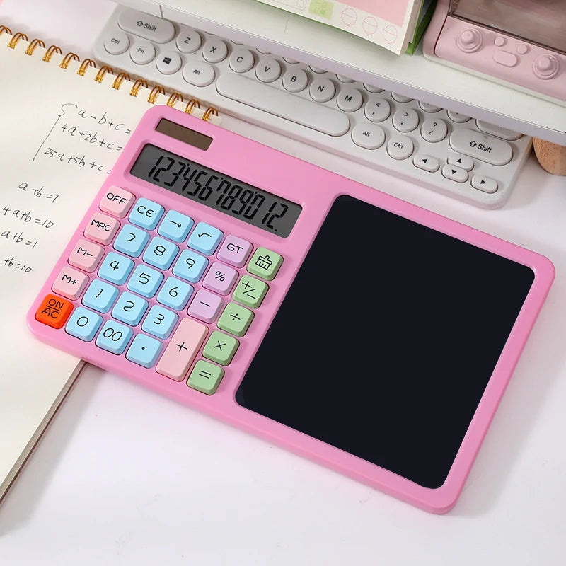 2-in-1 Digital Calculator & Writing Pad