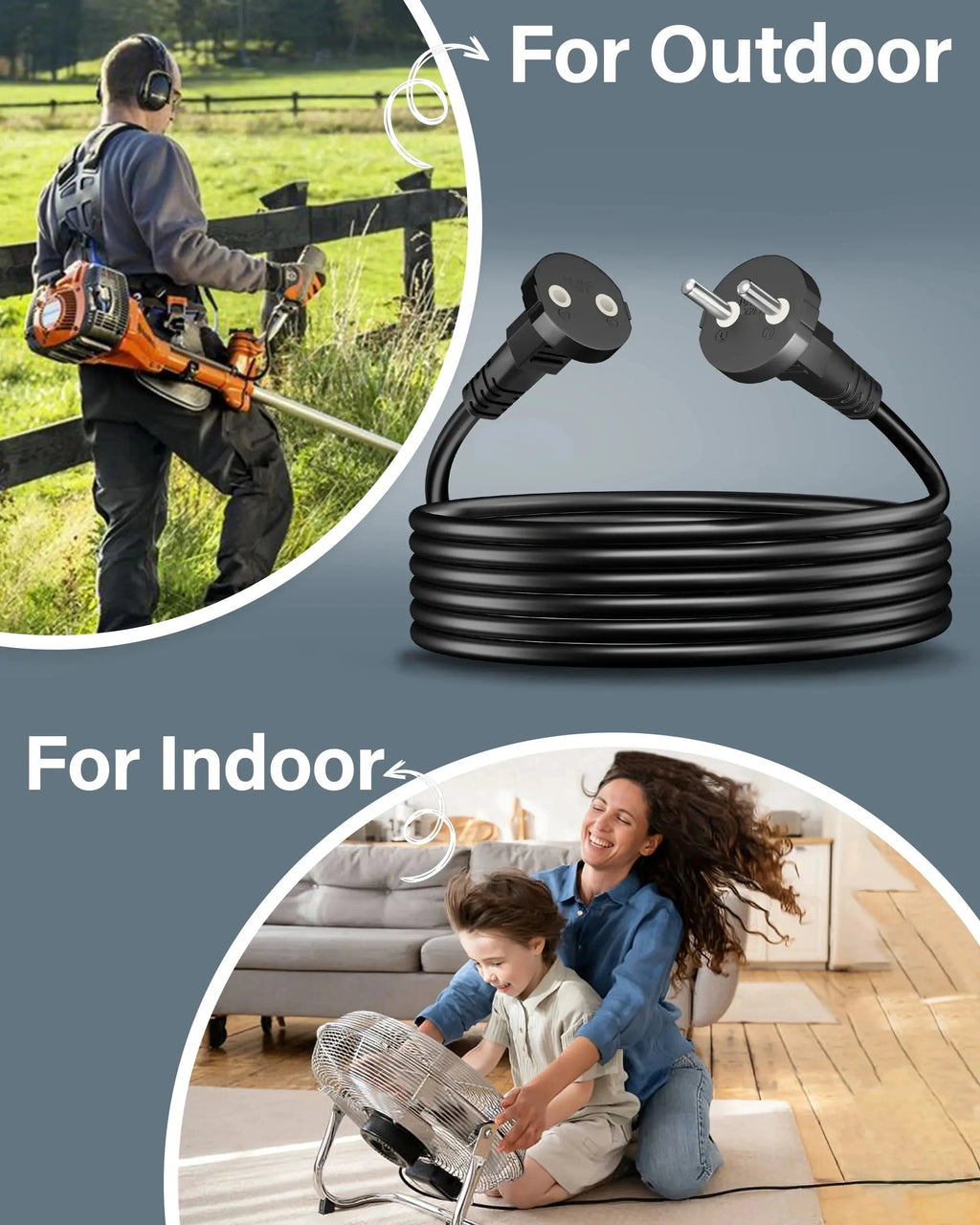 2-Pin Power Extension Cable