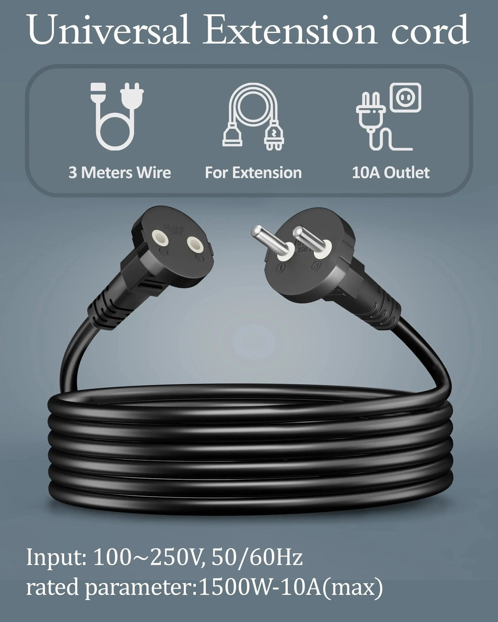 2-Pin Power Extension Cable