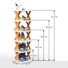 Portable X-Shaped Shoe Rack