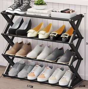 Portable X-Shaped Shoe Rack