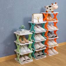 Portable X-Shaped Shoe Rack