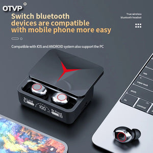 TWS M90 Wireless Gaming Bluetooth Earbuds With Power Bank