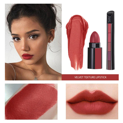 5 In 1 Matte Waterproof Lipstick Kit (pack of 2)